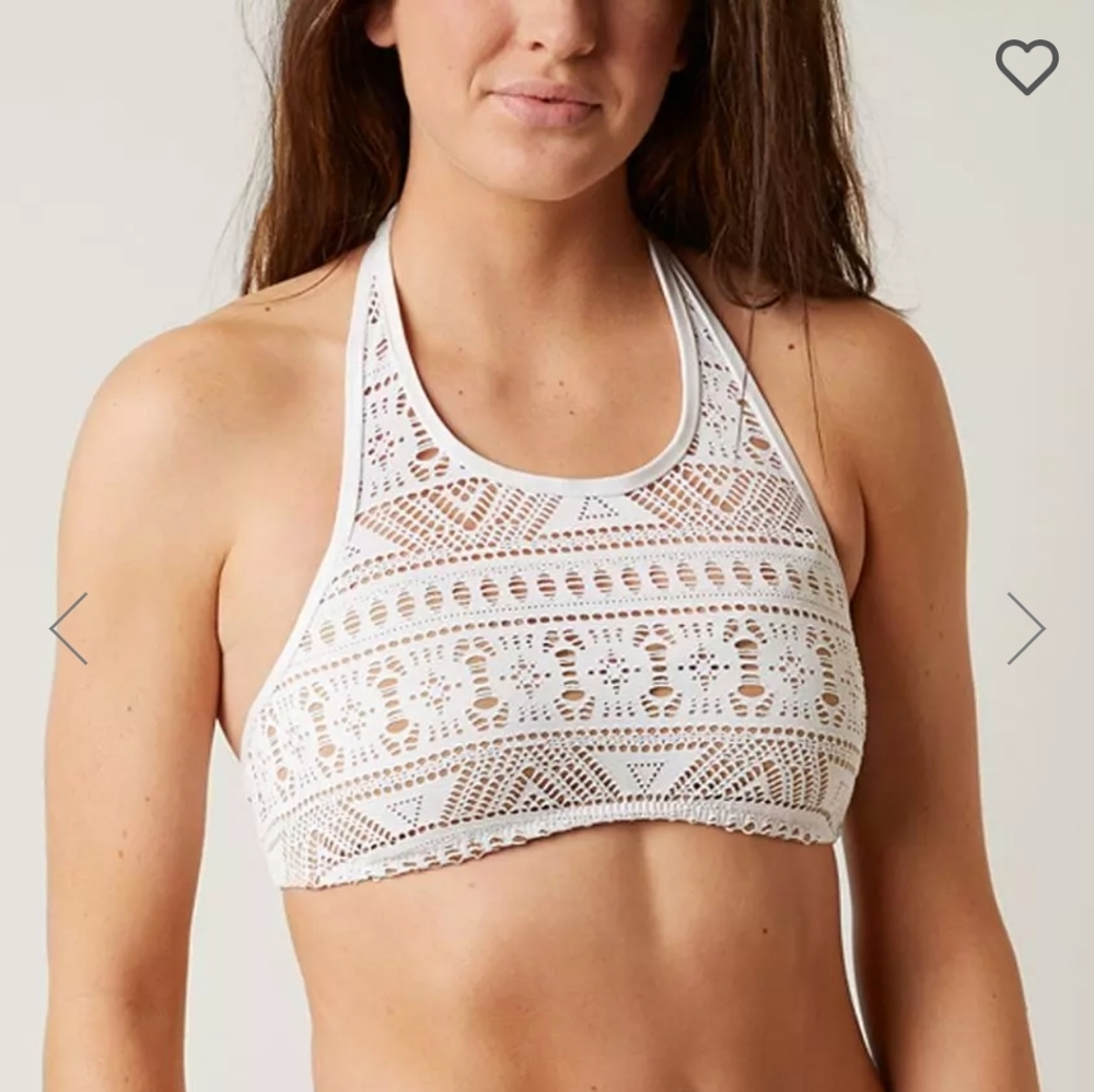 Becca Boho Crochet Bikini Top. Size M